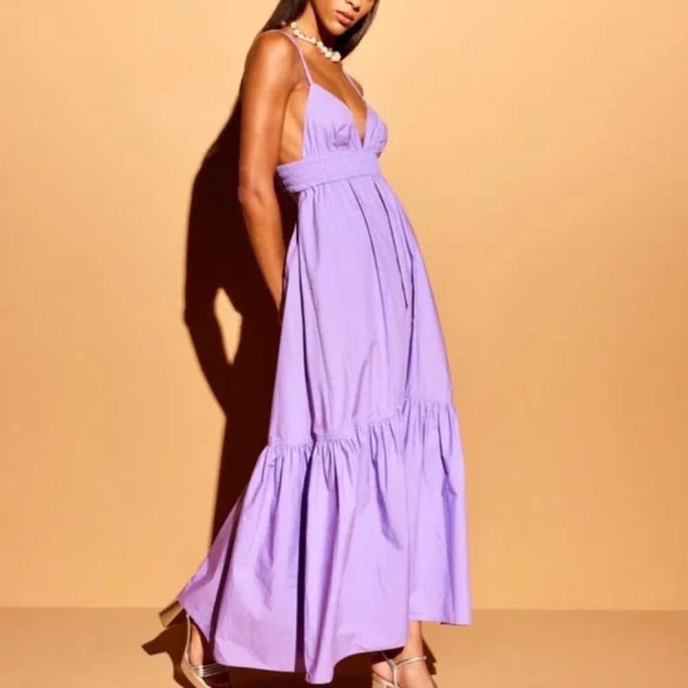 A.L.C. Rhodes Midi Dress Purple